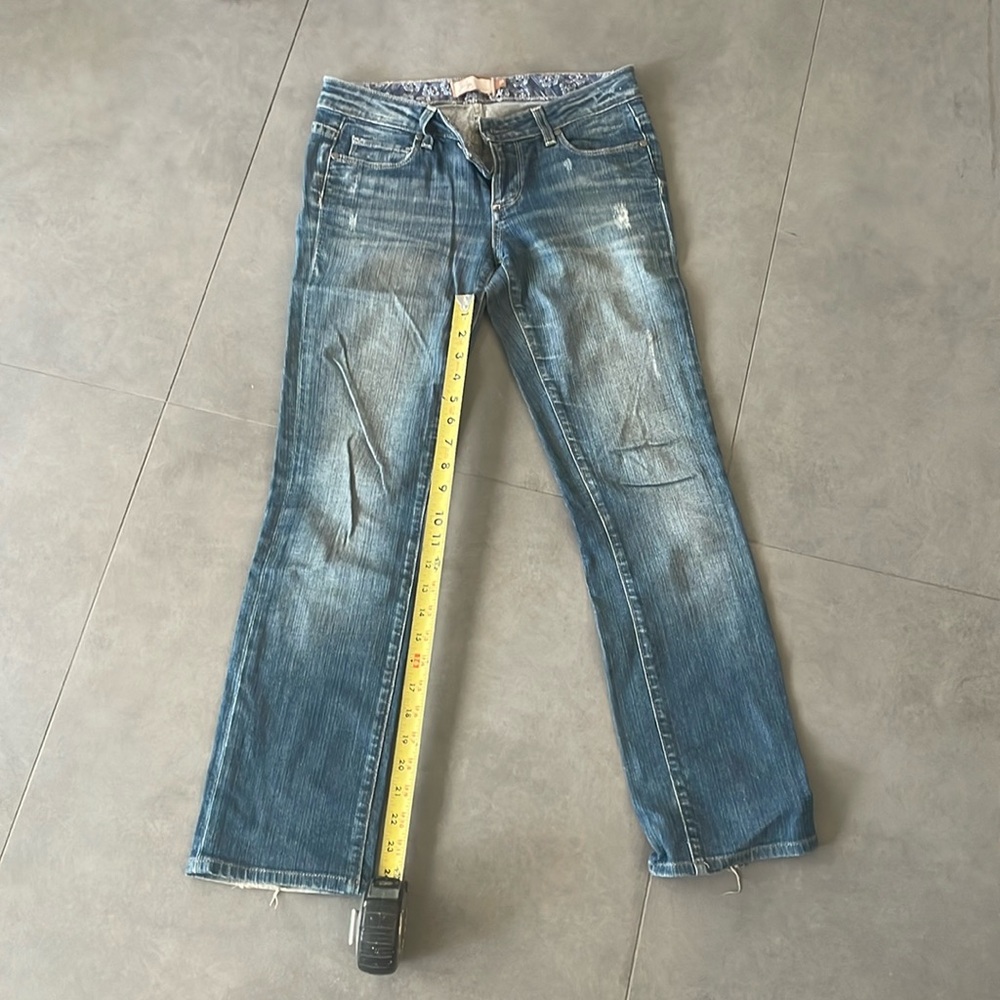 Paige Sasha high rise wide leg Cotten blend jeans
Size 24
Like new